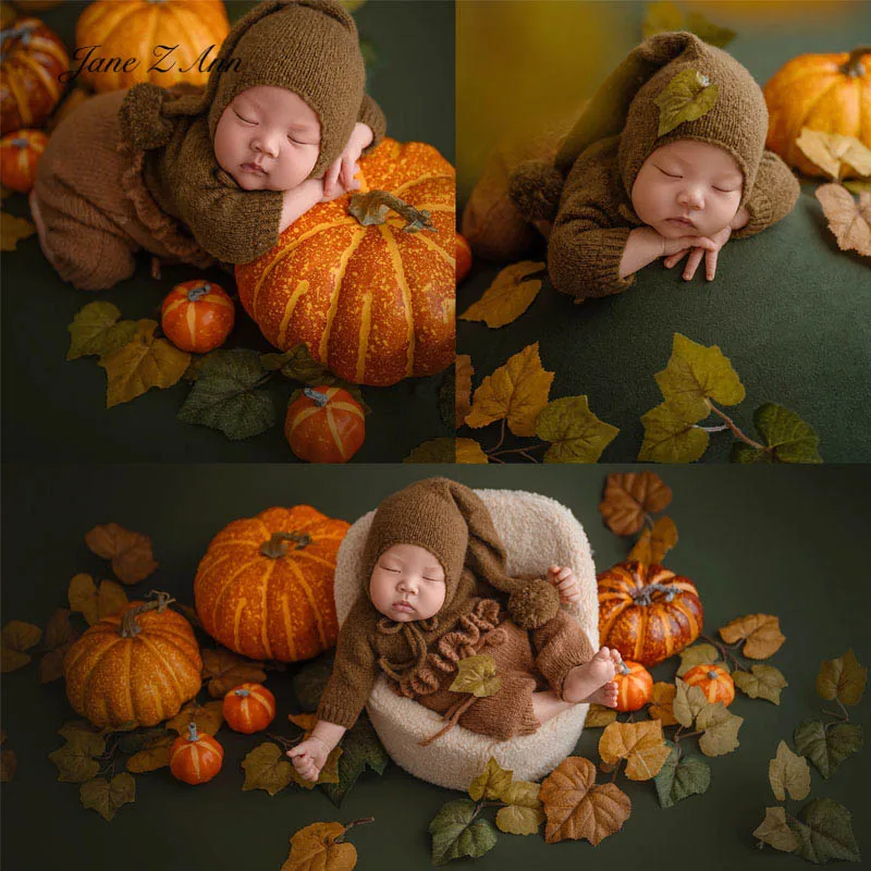 Newborn baby photography outfit with long tail knot hat brown top pants infant halloween photo props baby costume for photoshoot
Newborn baby photography outfit with long tail knot hat brown top pants infant halloween photo props baby costume for photoshoot