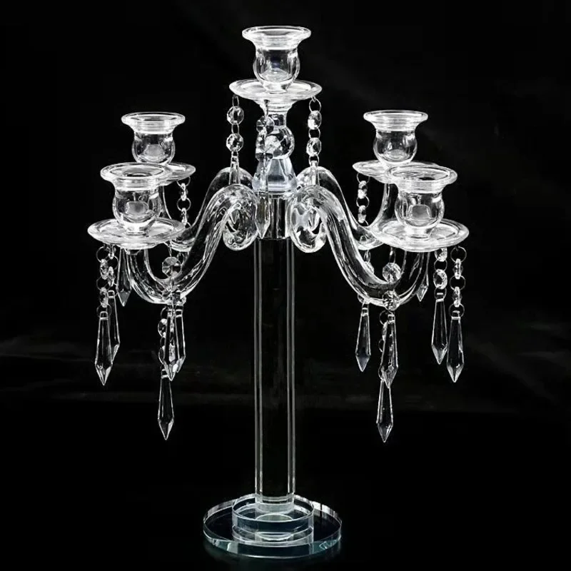 Crystal Glass Candlestick Wedding Candlestickd Decoration Dining Table Candlestick Model Room Decoration Household Candlestick
Crystal Glass Candlestick Wedding Candlestickd Decoration Dining Table Candlestick Model Room Decoration Household Candlestick
