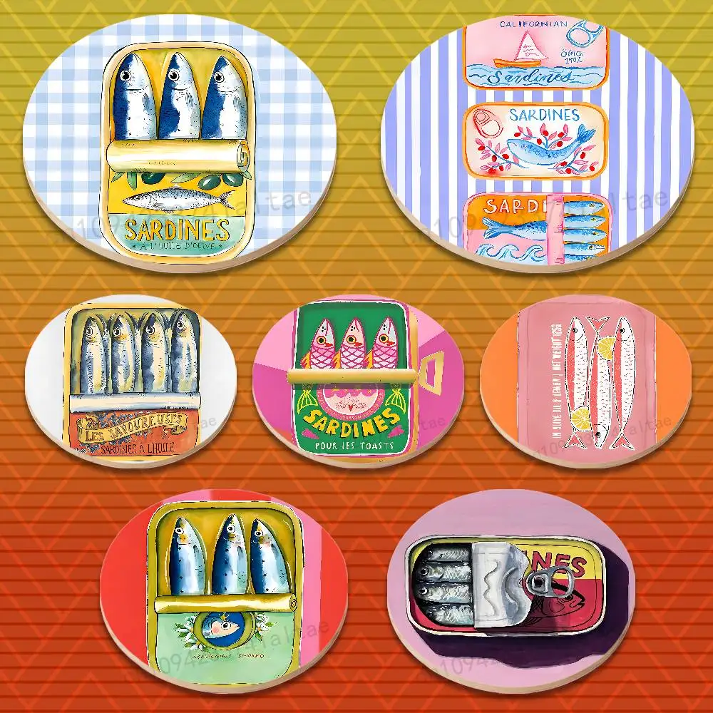 Cartoon Canned Sardines Round Wooden Coasters Heat-Resistant Anti-slip for Drinks Tea,Coffee Home Decor Gift
Cartoon Canned Sardines Round Wooden Coasters Heat-Resistant Anti-slip for Drinks Tea,Coffee Home Decor Gift