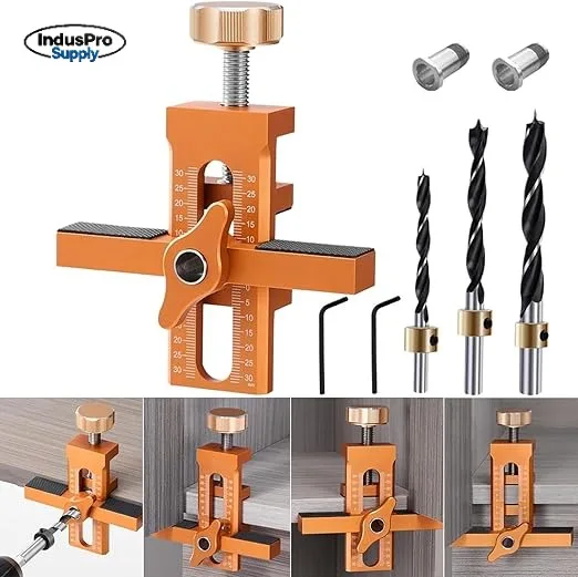 Adjustable Cabinet Door Installation Clamp 2-in-1 Aluminum Alloy Door Positioning Tool Drill
Adjustable Cabinet Door Installation Clamp 2-in-1 Aluminum Alloy Door Positioning Tool Drill
