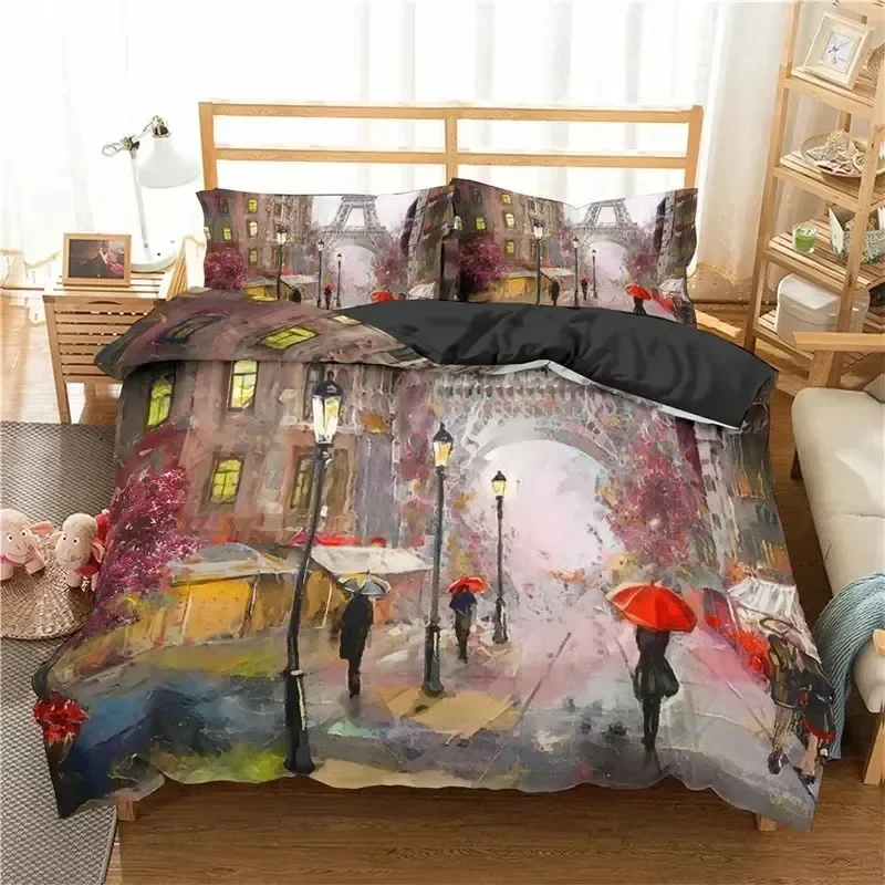 3D Print Eiffel Tower Romantic Couple Flower Bedding Set Bedroom Soft Modern Bedspreads Comefortable Duvet Cover Pillowcase
3D Print Eiffel Tower Romantic Couple Flower Bedding Set Bedroom Soft Modern Bedspreads Comefortable Duvet Cover Pillowcase