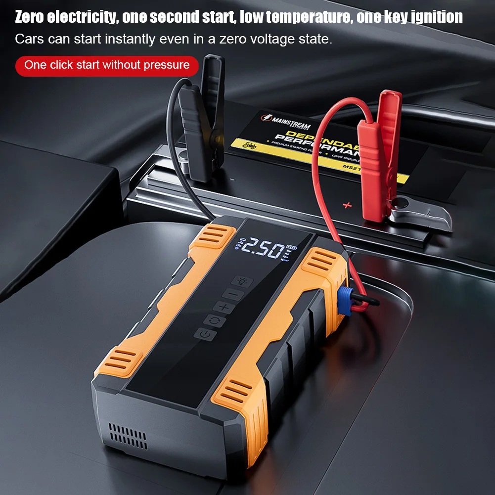 800A Автомобильный стартер Power Bank 4 в 1, воздушный компрессор, накачка шин, 20000 мАч, портативный усилитель аккумулятора со светодиодным фонариком
800A Автомобильный стартер Power Bank 4 в 1, воздушный компрессор, накачка шин, 20000 мАч, портативный усилитель аккумулятора со светодиодным фонариком