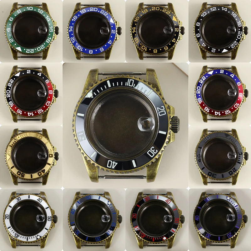 40mm Bronze Watch Case Sapphire Crystal Glass For SUB GMT Seiko NH34 NH35 NH36 NH38 4R36 Movement 28.5mm Dial 20ATM Waterproof
40mm Bronze Watch Case Sapphire Crystal Glass For SUB GMT Seiko NH34 NH35 NH36 NH38 4R36 Movement 28.5mm Dial 20ATM Waterproof