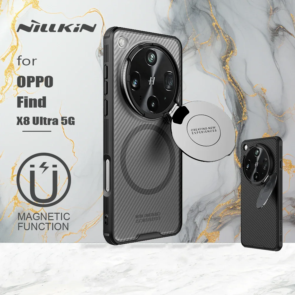 Nillkin for OPPO Find X8 Ultra 5G Case CamShield Prop Magnetic with Stand Camera Cases Privacy 360 Protection Cover
Nillkin for OPPO Find X8 Ultra 5G Case CamShield Prop Magnetic with Stand Camera Cases Privacy 360 Protection Cover