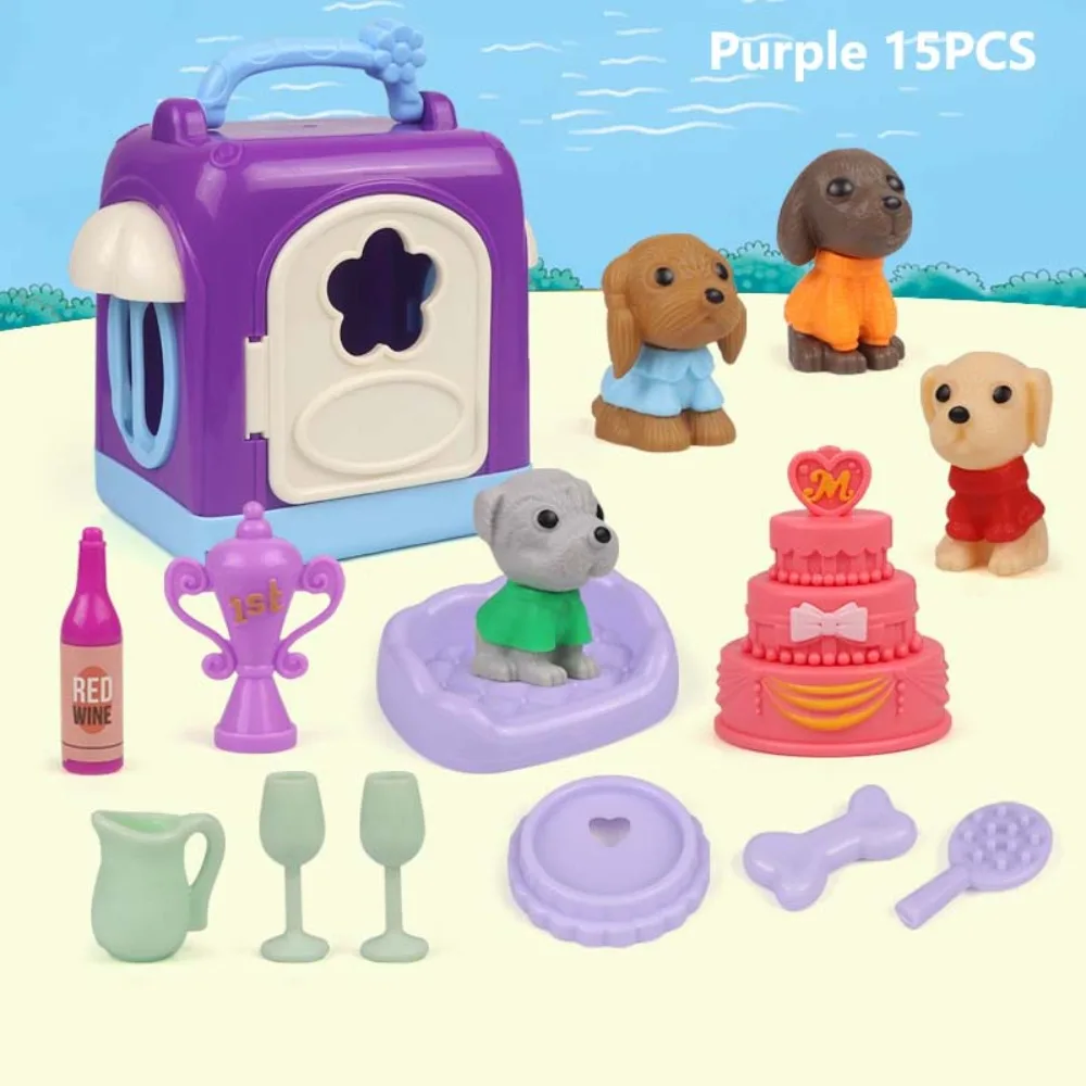 High Quality Cute Mini Puppy Pretend Play Toy Dog Set Animal Dog Cage Visual Senses Dog Pet Basket
High Quality Cute Mini Puppy Pretend Play Toy Dog Set Animal Dog Cage Visual Senses Dog Pet Basket