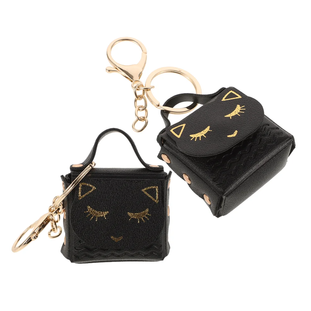2 Pcs Cute Wallet Cat Keychain Small Coin Purse Cartoon Kids Black Zinc Alloy for Women
2 Pcs Cute Wallet Cat Keychain Small Coin Purse Cartoon Kids Black Zinc Alloy for Women