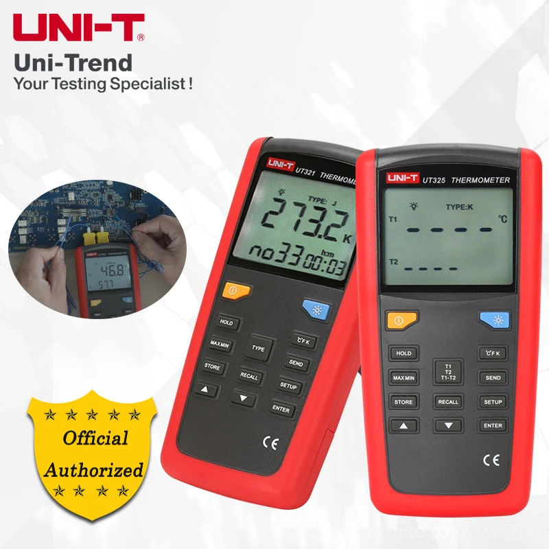 UNI-T UT321/UT325/UT325F Contact Type Thermometers;Various Thermocouple Probes Available/USB Communication
UNI-T UT321/UT325/UT325F Contact Type Thermometers;Various Thermocouple Probes Available/USB Communication