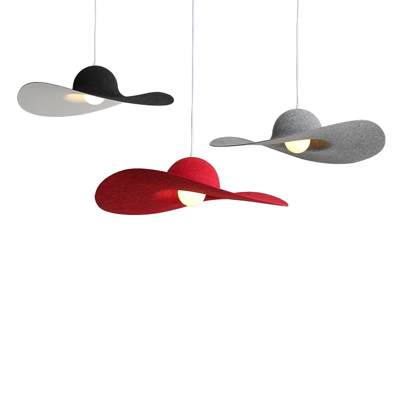 Nordic Minimalist Creative Light Design Hat Pendant Lamp Dining Room Bedroom Living Room Cafe Decor Light Felt Pendant Lamps
Nordic Minimalist Creative Light Design Hat Pendant Lamp Dining Room Bedroom Living Room Cafe Decor Light Felt Pendant Lamps