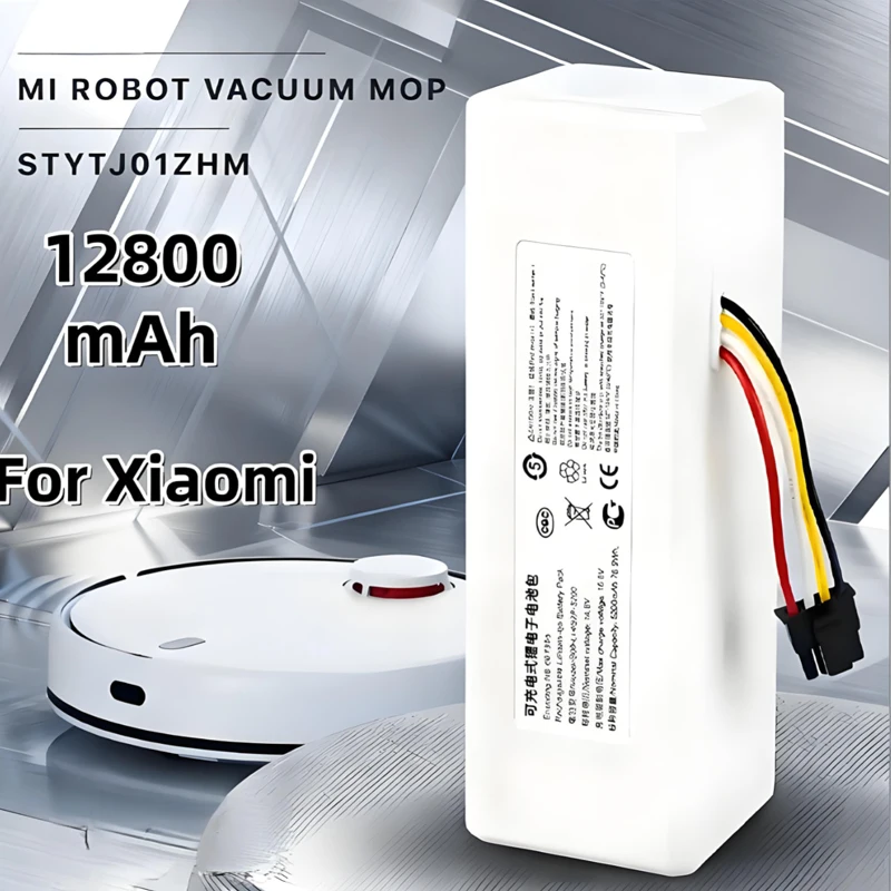 14.4V 12800mAh P1904-4S2P-MM Battery for Xiaomi Mijia 1C STYTJ01ZHM Robot Vacuum Cleaner (Original Accessory)
14.4V 12800mAh P1904-4S2P-MM Battery for Xiaomi Mijia 1C STYTJ01ZHM Robot Vacuum Cleaner (Original Accessory)