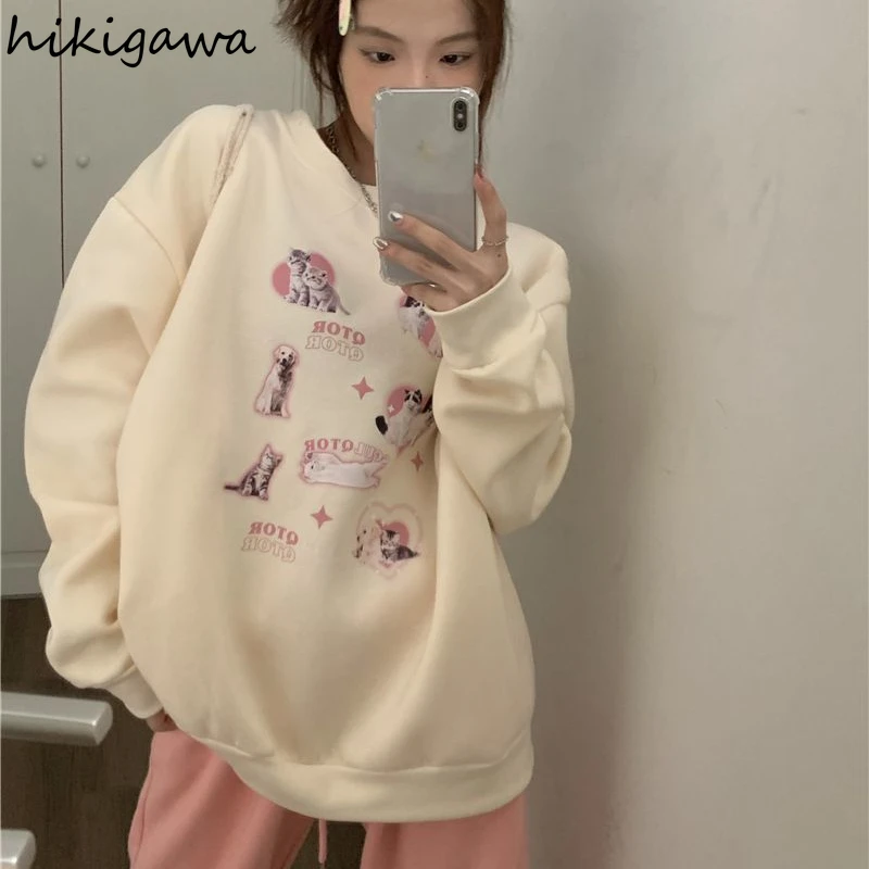 Anime Print Sweatshirts 2025 Women Clothing Thicked O-neck Fashion Hoodies Ropa Mujer Casual Korean Oversized Hoodie Ropa Mujer
Anime Print Sweatshirts 2025 Women Clothing Thicked O-neck Fashion Hoodies Ropa Mujer Casual Korean Oversized Hoodie Ropa Mujer
