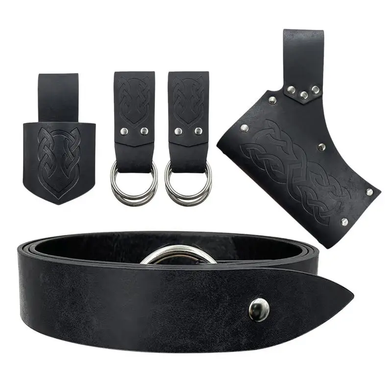 Medieval Belt Costume Accessories Five-Piece Retro Leather Costume Set PU Leather Cosplay Costume Accessories For Cosplay
Medieval Belt Costume Accessories Five-Piece Retro Leather Costume Set PU Leather Cosplay Costume Accessories For Cosplay