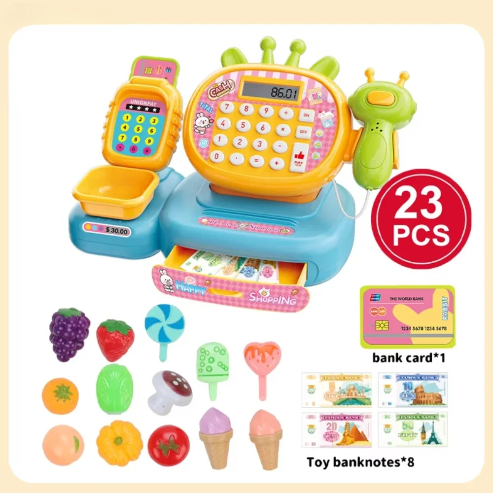 Supermarket Pretend Play Checkout Counter,Simulated Cash Register Toys with Scanner,Kitchen Set Pretend Play House Toys for Kids
Supermarket Pretend Play Checkout Counter,Simulated Cash Register Toys with Scanner,Kitchen Set Pretend Play House Toys for Kids