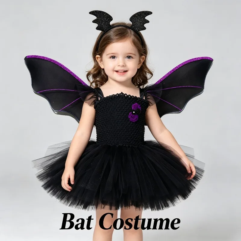 Halloween Cosplay Bat Theme Sling Puffy Tutu Dress Masquerade Party Soft Tulle Fluffy Skirt Stage Show Holiday Costume Outfit
Halloween Cosplay Bat Theme Sling Puffy Tutu Dress Masquerade Party Soft Tulle Fluffy Skirt Stage Show Holiday Costume Outfit
