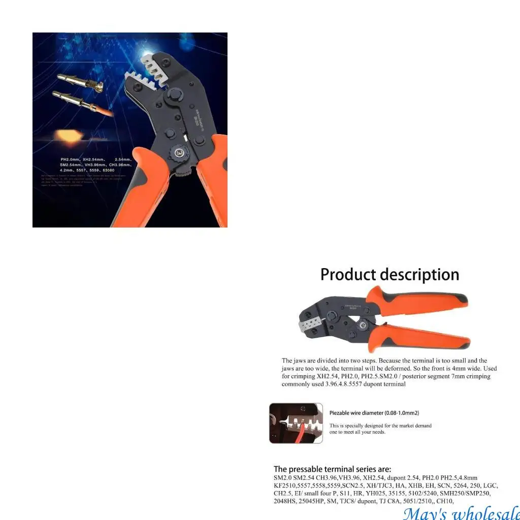SN-2549 Ratchet Wire Crimping Tool Crimper for 0.08-0.5/0.25/0.5/1mm² AWG28-18 448A
SN-2549 Ratchet Wire Crimping Tool Crimper for 0.08-0.5/0.25/0.5/1mm² AWG28-18 448A