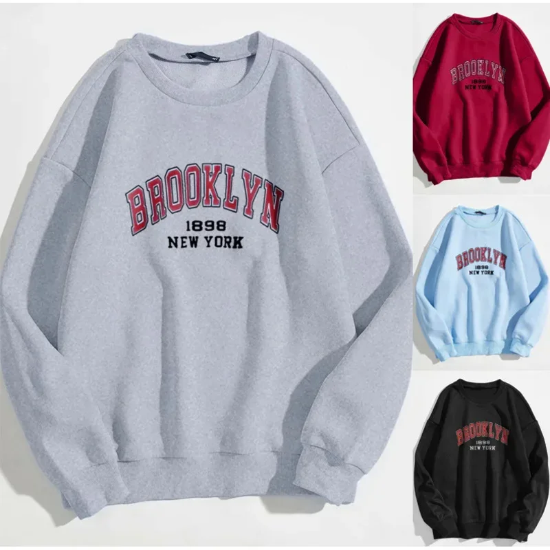 Cosdea women's letter print sweatshirt round neck long sleeve top casual loose slim pullover personality street fashion hoodie
Cosdea women's letter print sweatshirt round neck long sleeve top casual loose slim pullover personality street fashion hoodie