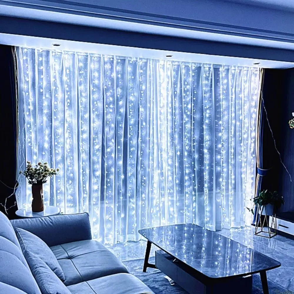 LED Curtain Garland Fairy Lights USB with Remote control 8 Modes New Year Garland Christmas Decoration for Bedroom Home Party
LED Curtain Garland Fairy Lights USB with Remote control 8 Modes New Year Garland Christmas Decoration for Bedroom Home Party