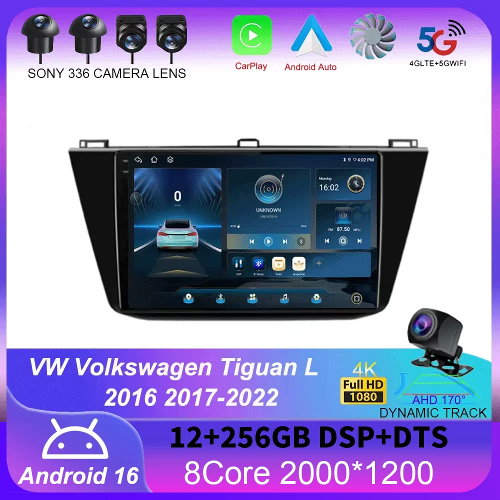 For VW Volkswagen Tiguan L 2016 2017-2022 Android 16 Carplay Auto Car Radio Multimedia Video Player Navigation GPS No 2Din 2 Din
For VW Volkswagen Tiguan L 2016 2017-2022 Android 16 Carplay Auto Car Radio Multimedia Video Player Navigation GPS No 2Din 2 Din