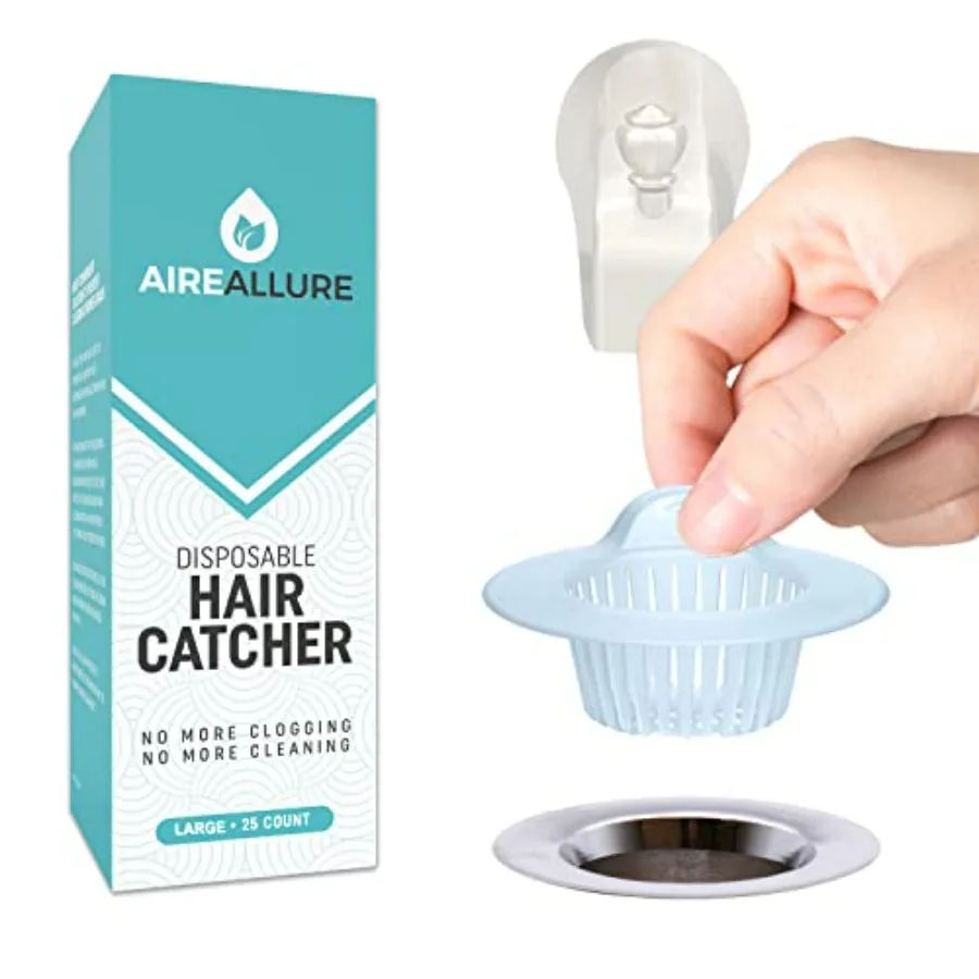 25 Pack, Hair Catcher for Bathroom Sink or Bathtub, White
25 Pack, Hair Catcher for Bathroom Sink or Bathtub, White