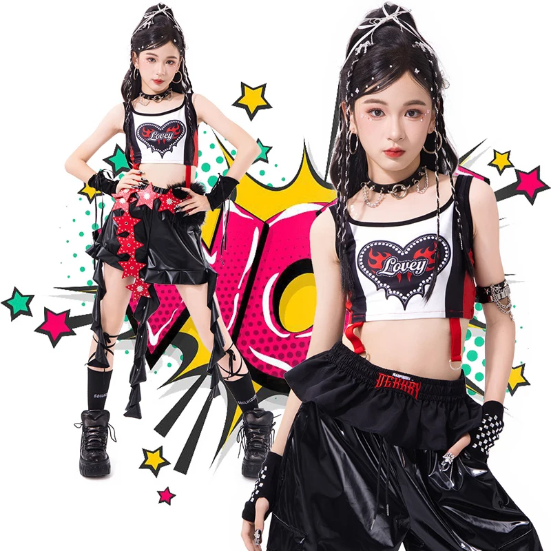 Kids Group Performance K-pop Outfit Girls Jazz Dance Costume Children'S Hip Hop Clothing Stage Street Dance Suits XS11395
Kids Group Performance K-pop Outfit Girls Jazz Dance Costume Children'S Hip Hop Clothing Stage Street Dance Suits XS11395