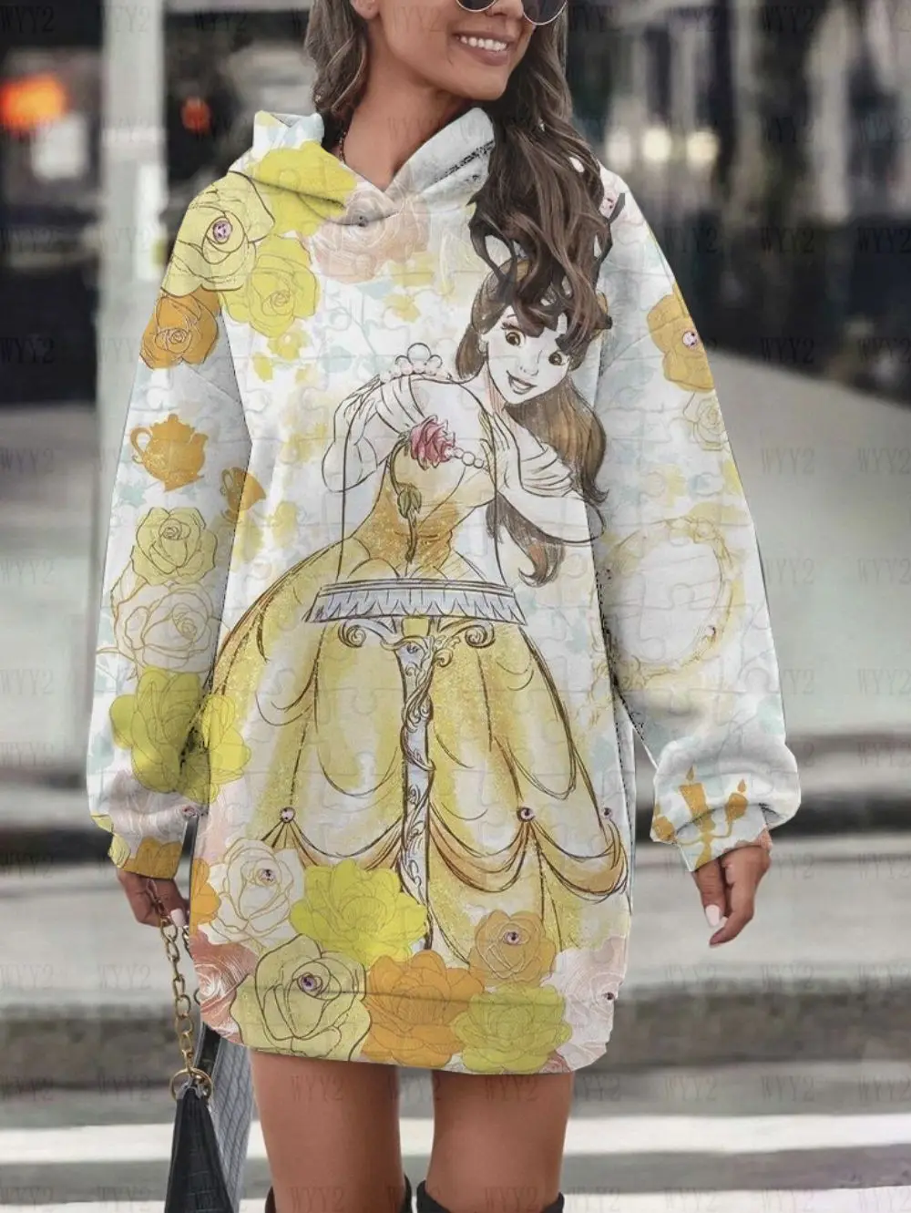 Princess Tiana Princess Aurora Princess Family Pattern Print Elegant Gentle Hoodie Dress Girls All-match Autumn and Winter New
Princess Tiana Princess Aurora Princess Family Pattern Print Elegant Gentle Hoodie Dress Girls All-match Autumn and Winter New