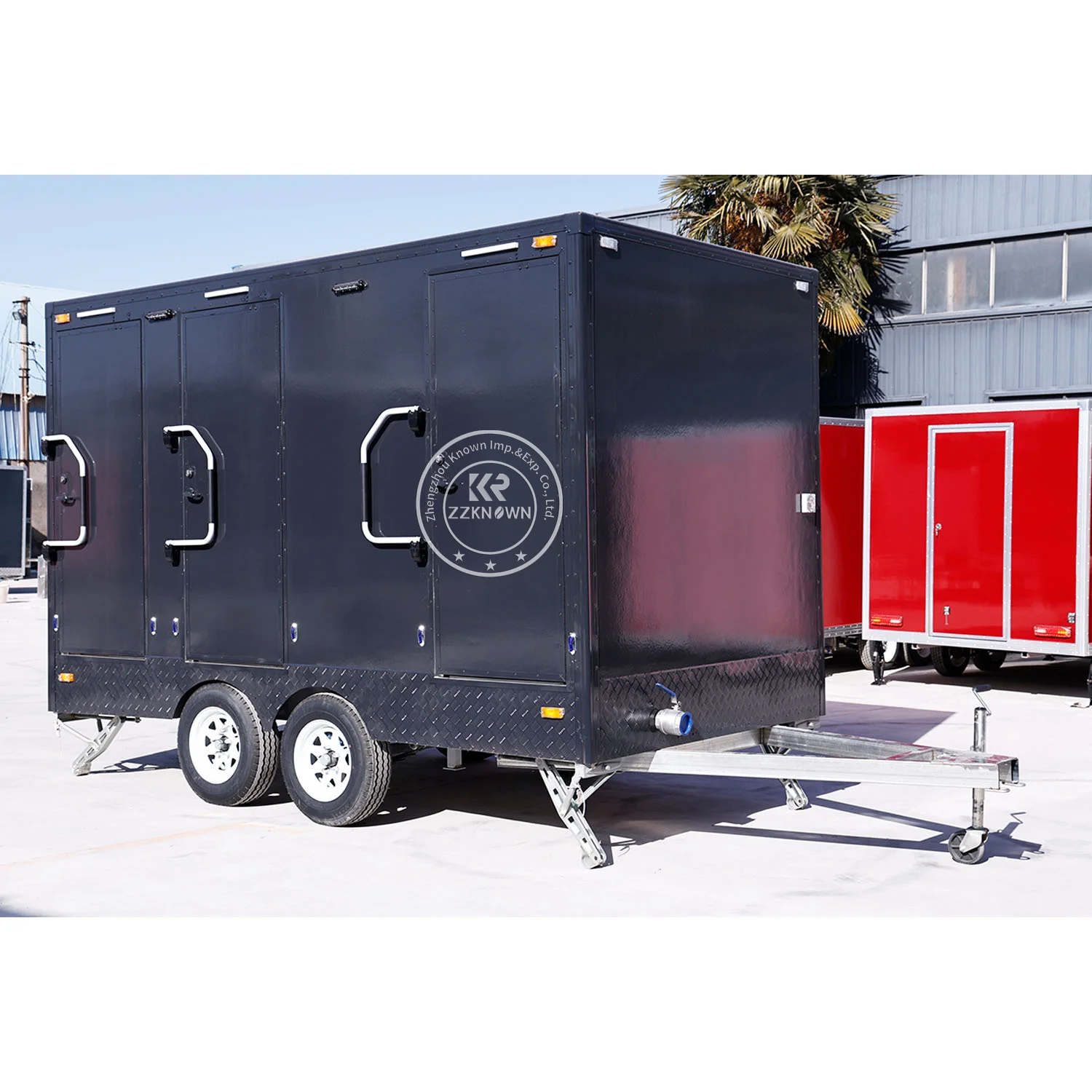 Mobile Washroom Recreation Area Portable Bathroom Cabin Toilet Trailer Heavy Duty Restroom Trailer with Waste Tank and Sink
Mobile Washroom Recreation Area Portable Bathroom Cabin Toilet Trailer Heavy Duty Restroom Trailer with Waste Tank and Sink
