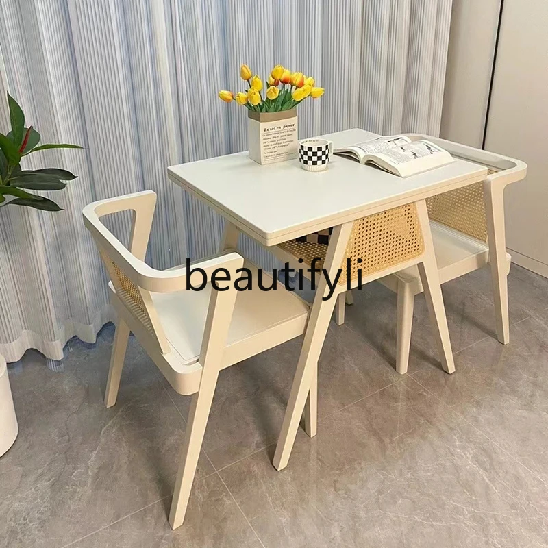 Balcony small table and chairs three-piece solid wood one table and two chairs combination
Balcony small table and chairs three-piece solid wood one table and two chairs combination