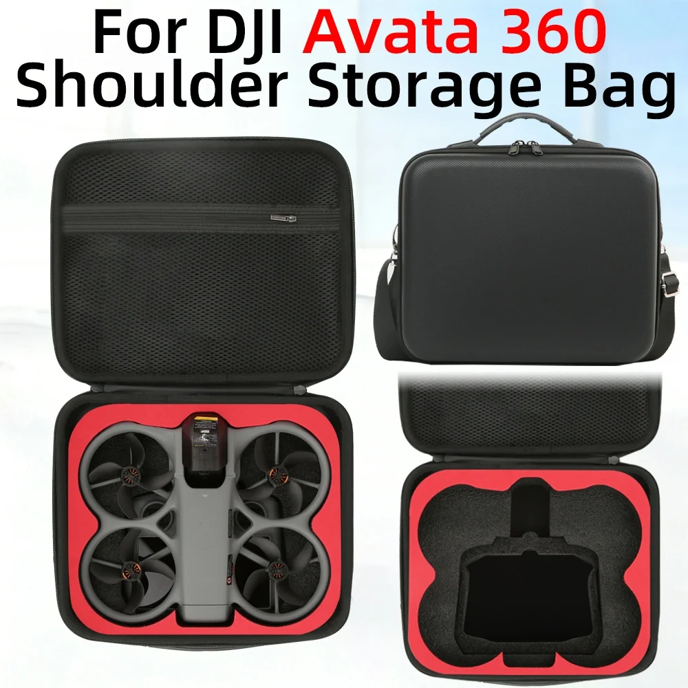 Portable Shoulder Bag for DJI Avata 360 Drone for RC 2 Remote Control PU Storage Bag with Shoulder Strap Black Gray
Portable Shoulder Bag for DJI Avata 360 Drone for RC 2 Remote Control PU Storage Bag with Shoulder Strap Black Gray
