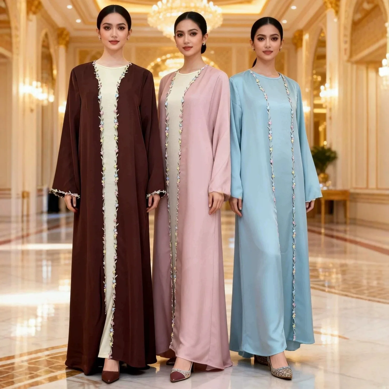 Abaya Open Dresses Women Hijabs Cardigan Robe Embroidery Eid Muslim Ramadan Islam Vestidos Morocco Dubai Party Kaftan Jalabiya
Abaya Open Dresses Women Hijabs Cardigan Robe Embroidery Eid Muslim Ramadan Islam Vestidos Morocco Dubai Party Kaftan Jalabiya