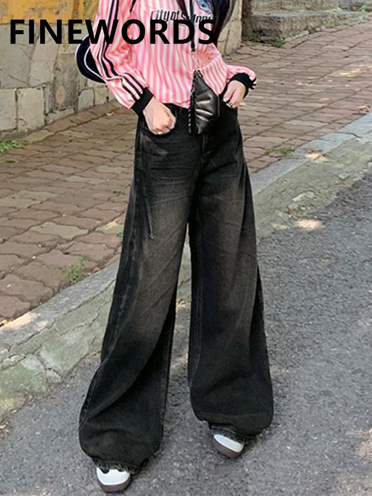 FINEWORDS High Waist Loose Gray Jeans Women Wide Leg Korean Casual Washed Denim Jeans Streetwear Harajuku Wide Leg Jeans
FINEWORDS High Waist Loose Gray Jeans Women Wide Leg Korean Casual Washed Denim Jeans Streetwear Harajuku Wide Leg Jeans