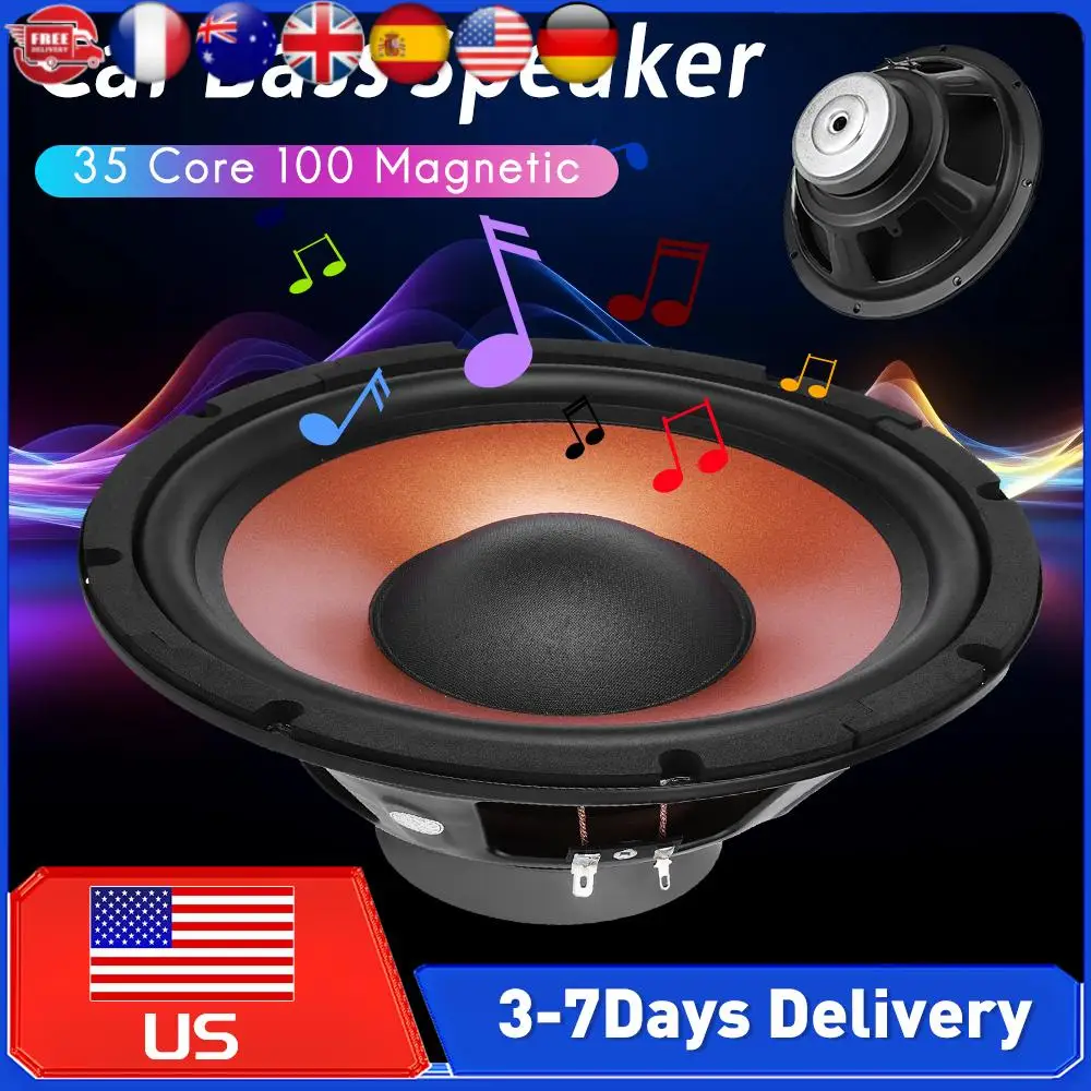 35 Core 100 Magnetic 10InchCar Subwoofer Heavy Bass Stereo Speaker Automotive Audio Loudspeaker for Car Home Theater Modificatio
35 Core 100 Magnetic 10InchCar Subwoofer Heavy Bass Stereo Speaker Automotive Audio Loudspeaker for Car Home Theater Modificatio