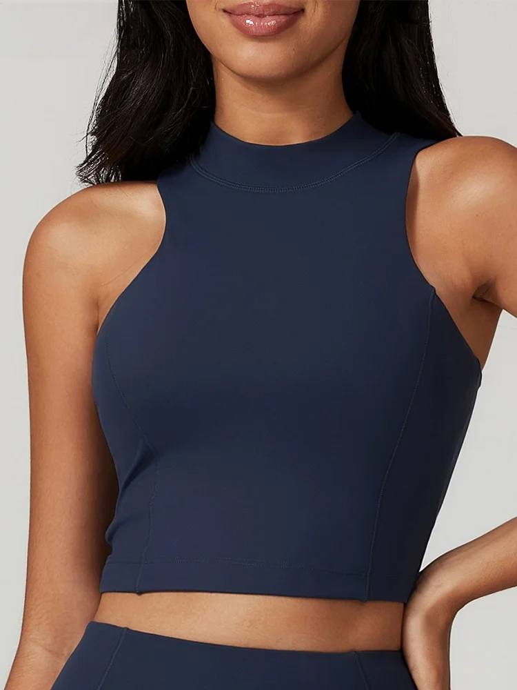 Women Yoga Vest High Collar Shock-Absorbing High Strength Quick-Drng Sports Bra Naked Sense Skinny Yoga Running Fitness Top
Women Yoga Vest High Collar Shock-Absorbing High Strength Quick-Drng Sports Bra Naked Sense Skinny Yoga Running Fitness Top
