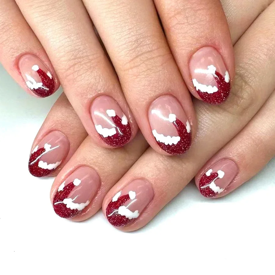 2024 New Christmas Fake Nail Short Oval Simple Christmas Hat Press on Nails Red and White Detachable False Nail for Women&Girl
2024 New Christmas Fake Nail Short Oval Simple Christmas Hat Press on Nails Red and White Detachable False Nail for Women&Girl