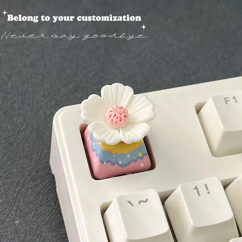 DIY Creative Pink Flower Keycaps Backlit Mechanical Keyboard Keycaps Handmade Custom Creative OEM Height Keycaps
DIY Creative Pink Flower Keycaps Backlit Mechanical Keyboard Keycaps Handmade Custom Creative OEM Height Keycaps
