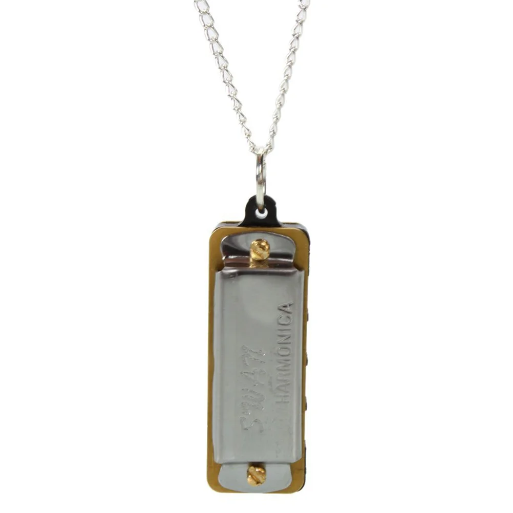 Swan 4 Hole 8 Tone Mini Harmonica with Necklace for Kids Gift (Silver)
Swan 4 Hole 8 Tone Mini Harmonica with Necklace for Kids Gift (Silver)