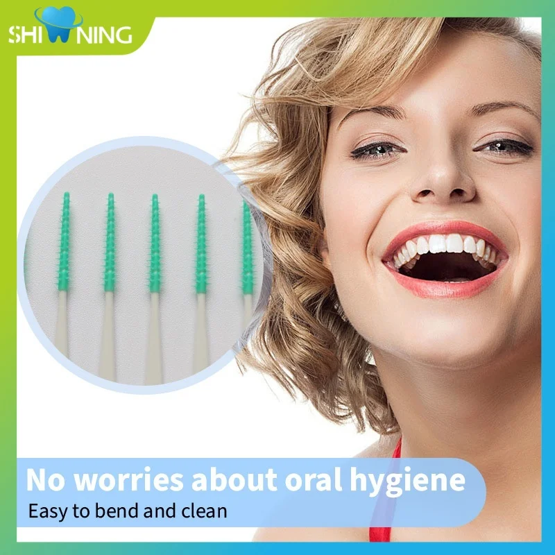 New Interdental Brush 20 pcs Silicone Dental Toothpicks Disposable Tooth Cleaning Tool Dental Products For Daily Use
New Interdental Brush 20 pcs Silicone Dental Toothpicks Disposable Tooth Cleaning Tool Dental Products For Daily Use