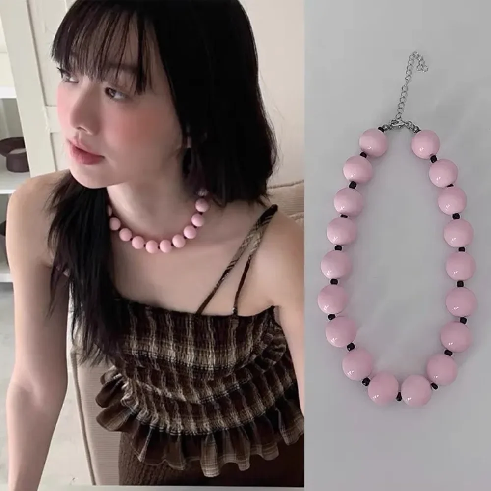 Personalized Pink Beaded Choker Necklace for Women Fashion Clavicle Necklaces Fashion Jewelry
Personalized Pink Beaded Choker Necklace for Women Fashion Clavicle Necklaces Fashion Jewelry