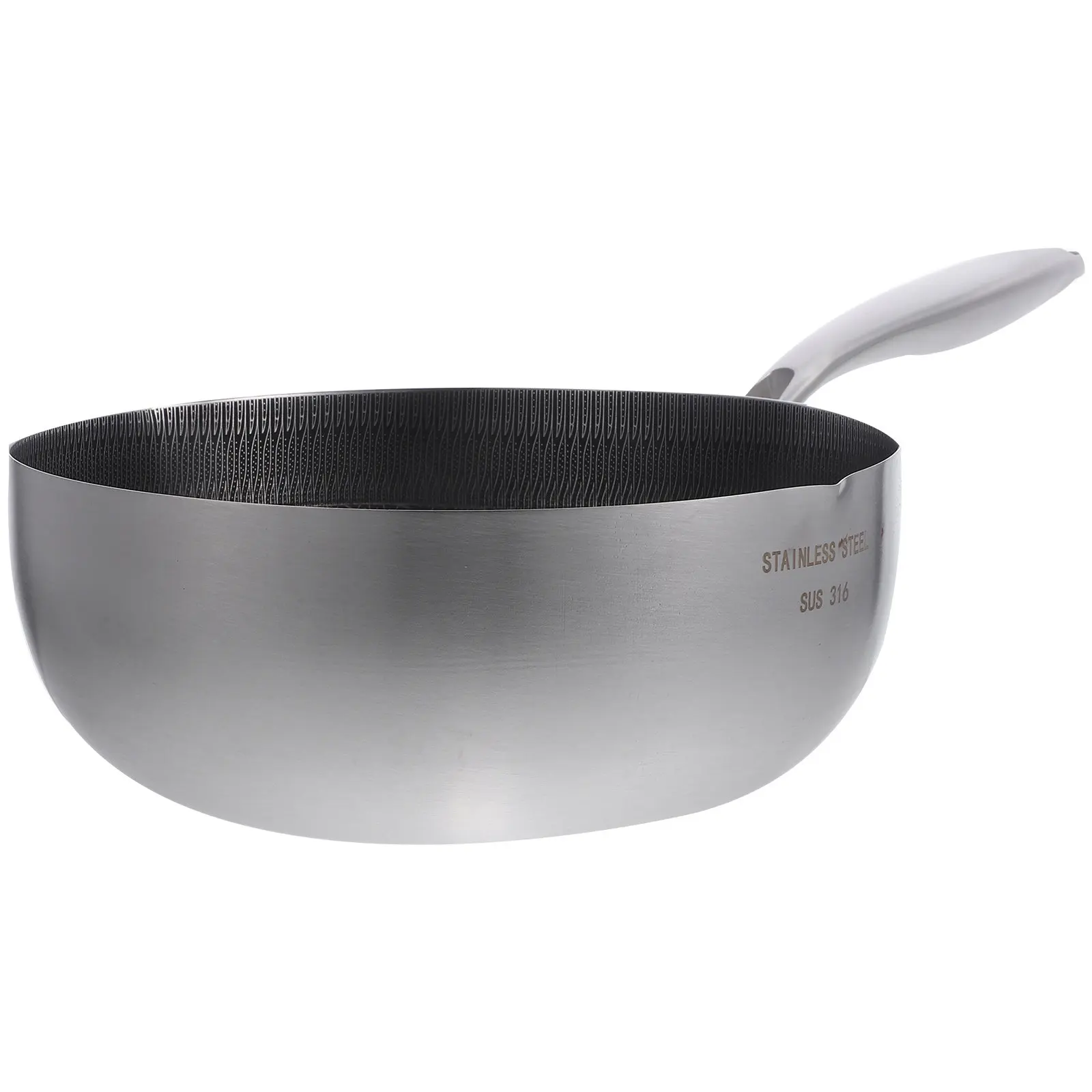 Nonstick Honeycomb Stainless Steel Saucepan Heavy Duty Cooking Pot for Home Kitchen Milk Butter Sugar Melting Frying Eggs Noodle
Nonstick Honeycomb Stainless Steel Saucepan Heavy Duty Cooking Pot for Home Kitchen Milk Butter Sugar Melting Frying Eggs Noodle