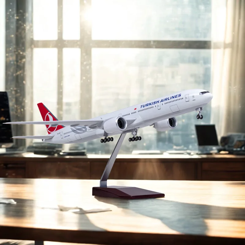 Toy Planes Scale 47cm Aircraft B777 Turkish Air Airlines Model With Light and Wheel Diecast Resin Airplane Collection Display
Toy Planes Scale 47cm Aircraft B777 Turkish Air Airlines Model With Light and Wheel Diecast Resin Airplane Collection Display