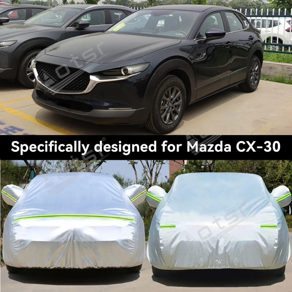 For Mazda CX-30 SUV Car Cover, All-Weather Sun Rain Snow Dust Protection Thickened Oxford Fabric Heat Insulation Auto Cover
For Mazda CX-30 SUV Car Cover, All-Weather Sun Rain Snow Dust Protection Thickened Oxford Fabric Heat Insulation Auto Cover