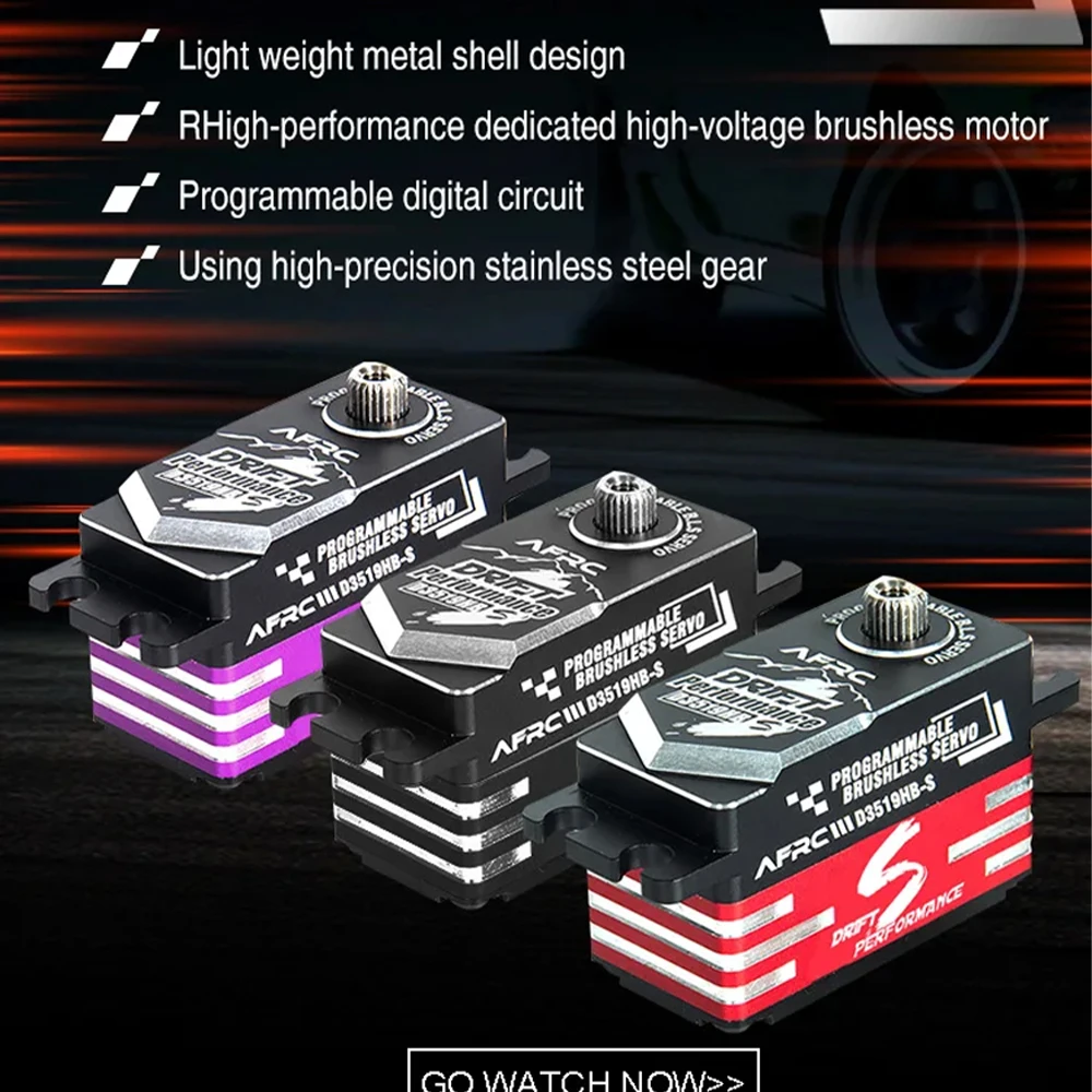 Afrc-d3519hb-s Low Profile Programmable Hv Brushless Servo For Yokomo Hsp Reve D,1/10,etc Drift Rc Car Diy Assembly Upgrading
Afrc-d3519hb-s Low Profile Programmable Hv Brushless Servo For Yokomo Hsp Reve D,1/10,etc Drift Rc Car Diy Assembly Upgrading