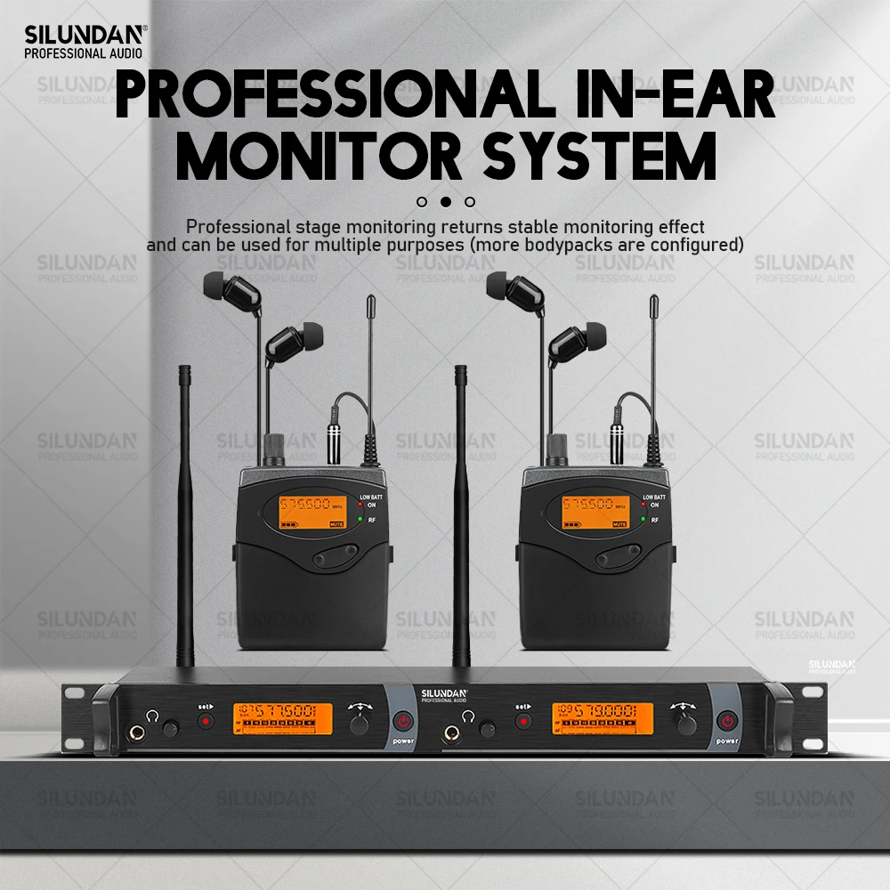 Professional In-ear Monitoring System, 2-channel, 2-bodypack Receiver With In Earphone Wireless SR2050 Type Suitable For Stage
Professional In-ear Monitoring System, 2-channel, 2-bodypack Receiver With In Earphone Wireless SR2050 Type Suitable For Stage