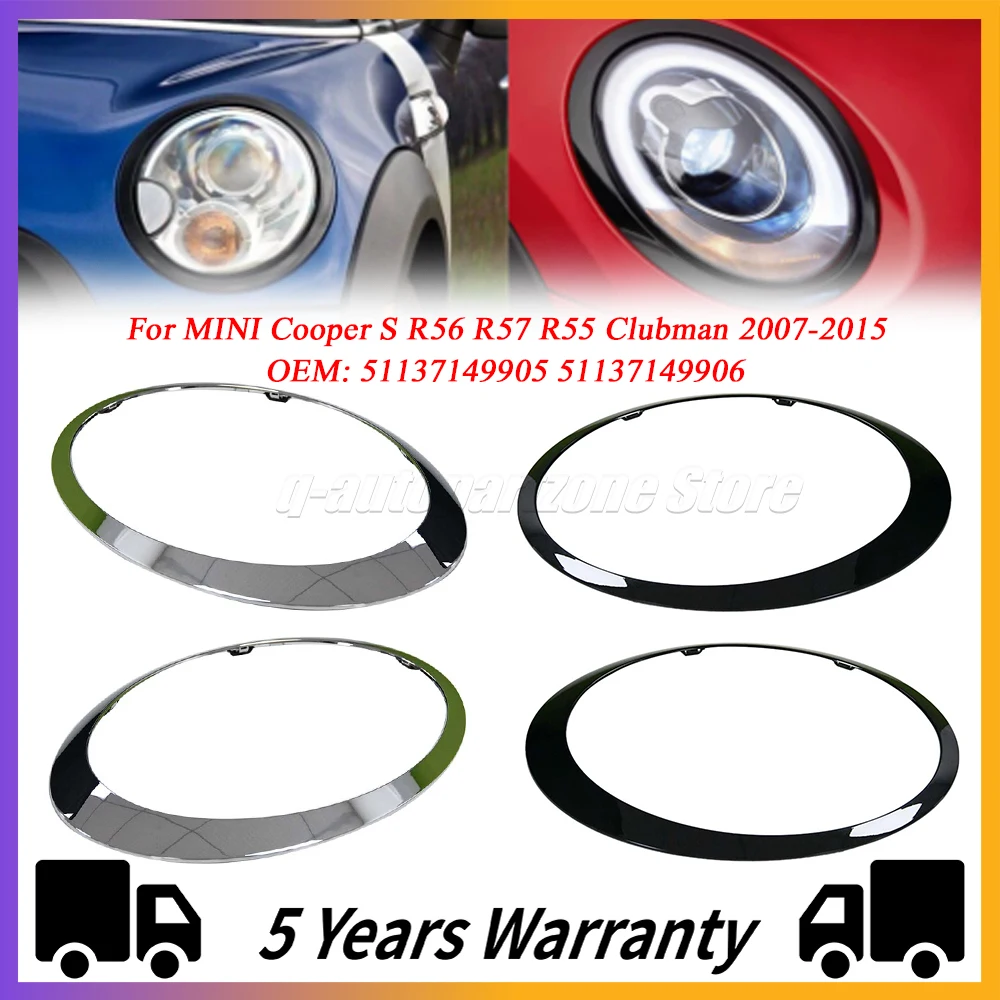 Новая глянцевая черная/Посеребренная рама автомобильной фары 51137149905 51137149906 для MINI Cooper S R56 R57 R55 Clubman 2007-2015
Новая глянцевая черная/Посеребренная рама автомобильной фары 51137149905 51137149906 для MINI Cooper S R56 R57 R55 Clubman 2007-2015