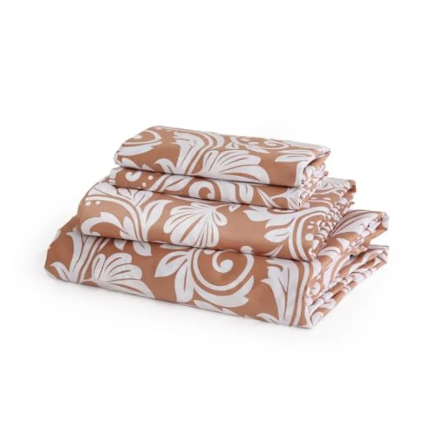 Burnt Orange Paisley Cotton Sheet Set 300 Thread Count Printed Sateen Sheets Soft Breathable Cooling Bed Sheets Deep Pocket
Burnt Orange Paisley Cotton Sheet Set 300 Thread Count Printed Sateen Sheets Soft Breathable Cooling Bed Sheets Deep Pocket