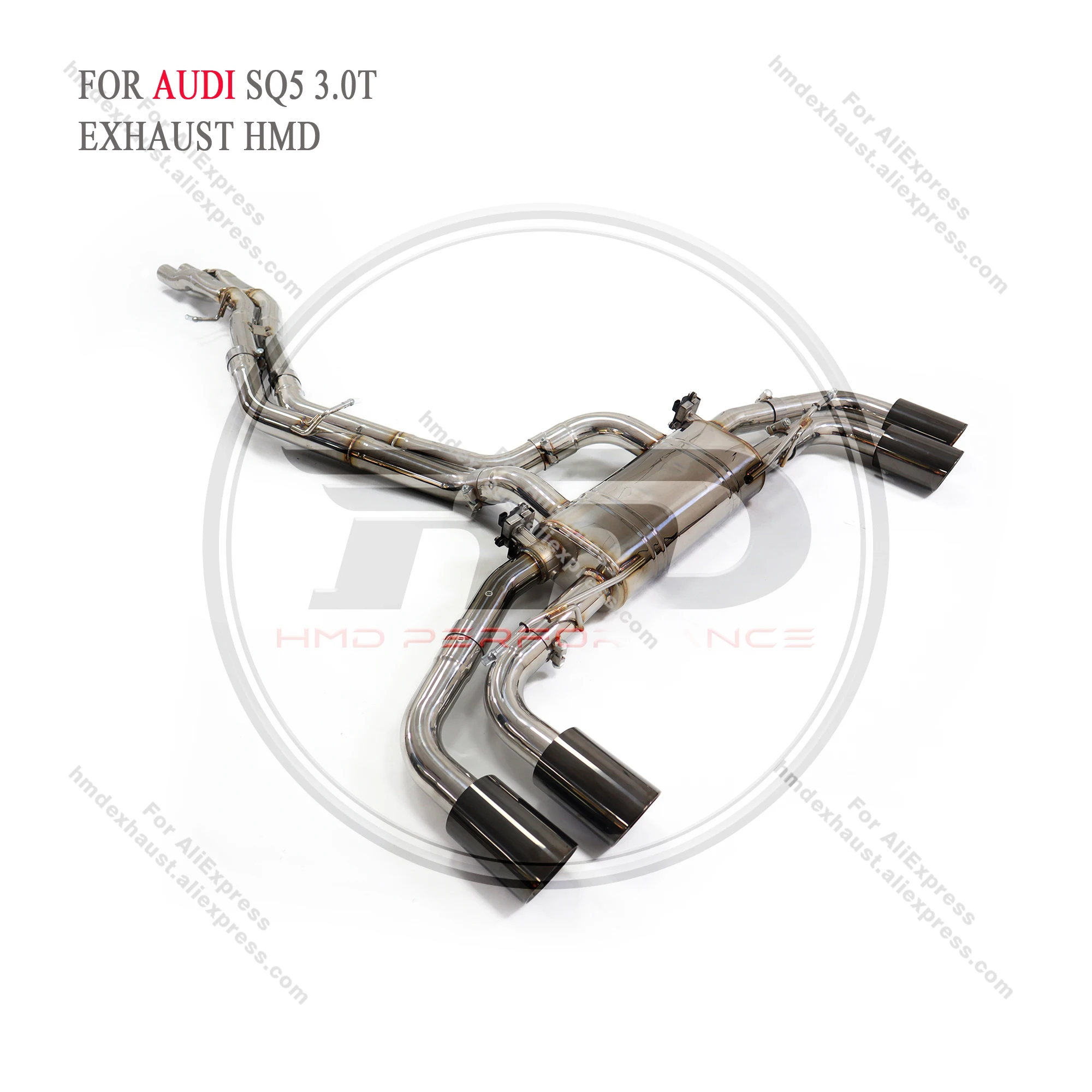 Stainless steel Catback for Audi SQ5 3.0T with valve HMD Exhaust System Performance Quality certification
Stainless steel Catback for Audi SQ5 3.0T with valve HMD Exhaust System Performance Quality certification