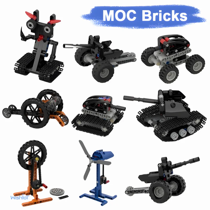 Creative Assembly Toys Windmill/Chain Wheel Model Building Blocks Military Series Crawler Tank/Wheeled Gun MOC Bricks DIY Gifts
Creative Assembly Toys Windmill/Chain Wheel Model Building Blocks Military Series Crawler Tank/Wheeled Gun MOC Bricks DIY Gifts