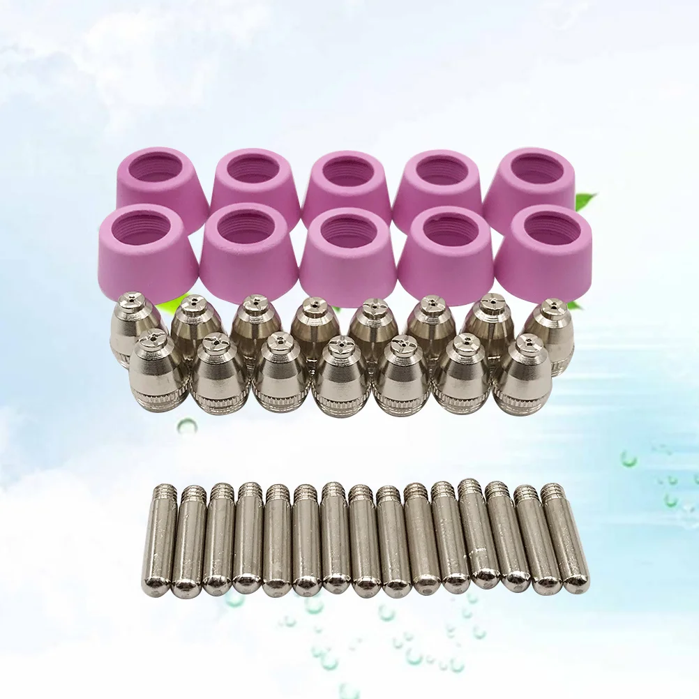 40Pcs Plasma Cutting Accessories Set High Quality Consumables for Ag60 Sg55 Torch Compatible with Cut-60 Machines
40Pcs Plasma Cutting Accessories Set High Quality Consumables for Ag60 Sg55 Torch Compatible with Cut-60 Machines