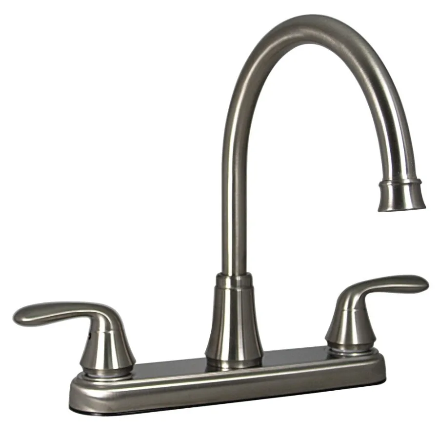 PF231402 Two-Handle 8" Hybrid Kitchen Faucet with High-Arc Spout - Brushed Nickel
PF231402 Two-Handle 8" Hybrid Kitchen Faucet with High-Arc Spout - Brushed Nickel