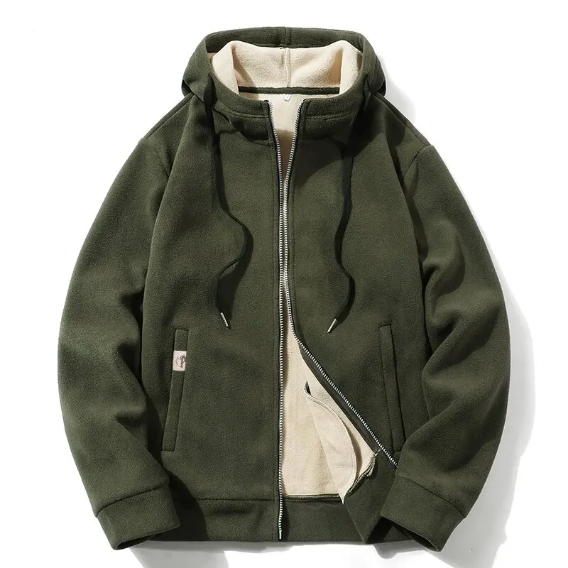 2025 Autumn/Winter Fashion Trend Solid Color Thick Warm Lamb Fleece Jacket Men's Casual Loose Sport Plus Size Hooded Coat M-5XL
2025 Autumn/Winter Fashion Trend Solid Color Thick Warm Lamb Fleece Jacket Men's Casual Loose Sport Plus Size Hooded Coat M-5XL