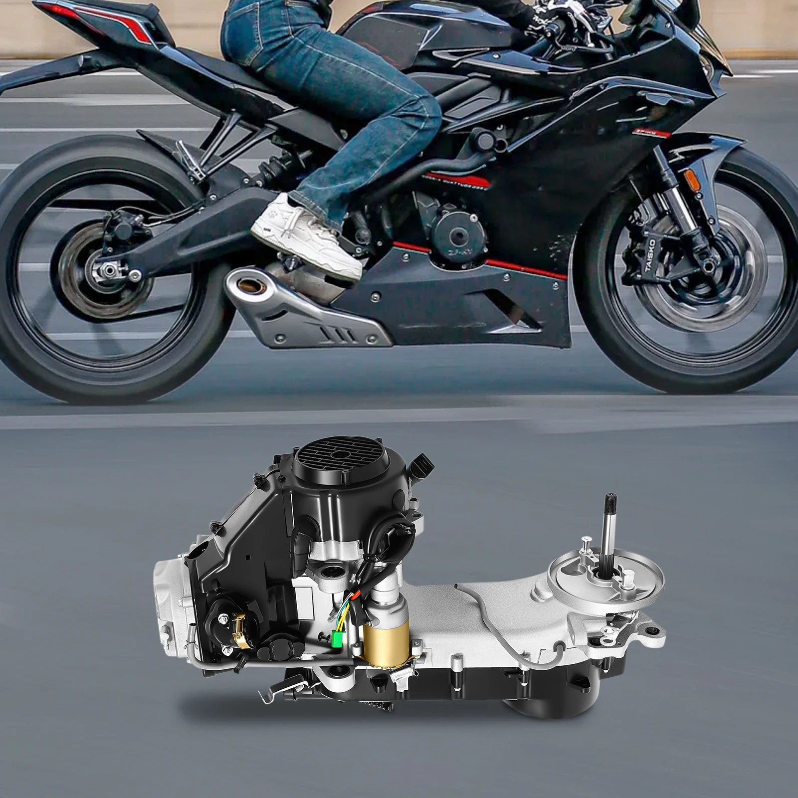 150CC 4-Stroke GY6 Complete Engine Motor,11" Long Case Engine CVT Auto Carburetor,8 Stage Transmission Single Cylinder Motor Kit
150CC 4-Stroke GY6 Complete Engine Motor,11" Long Case Engine CVT Auto Carburetor,8 Stage Transmission Single Cylinder Motor Kit
