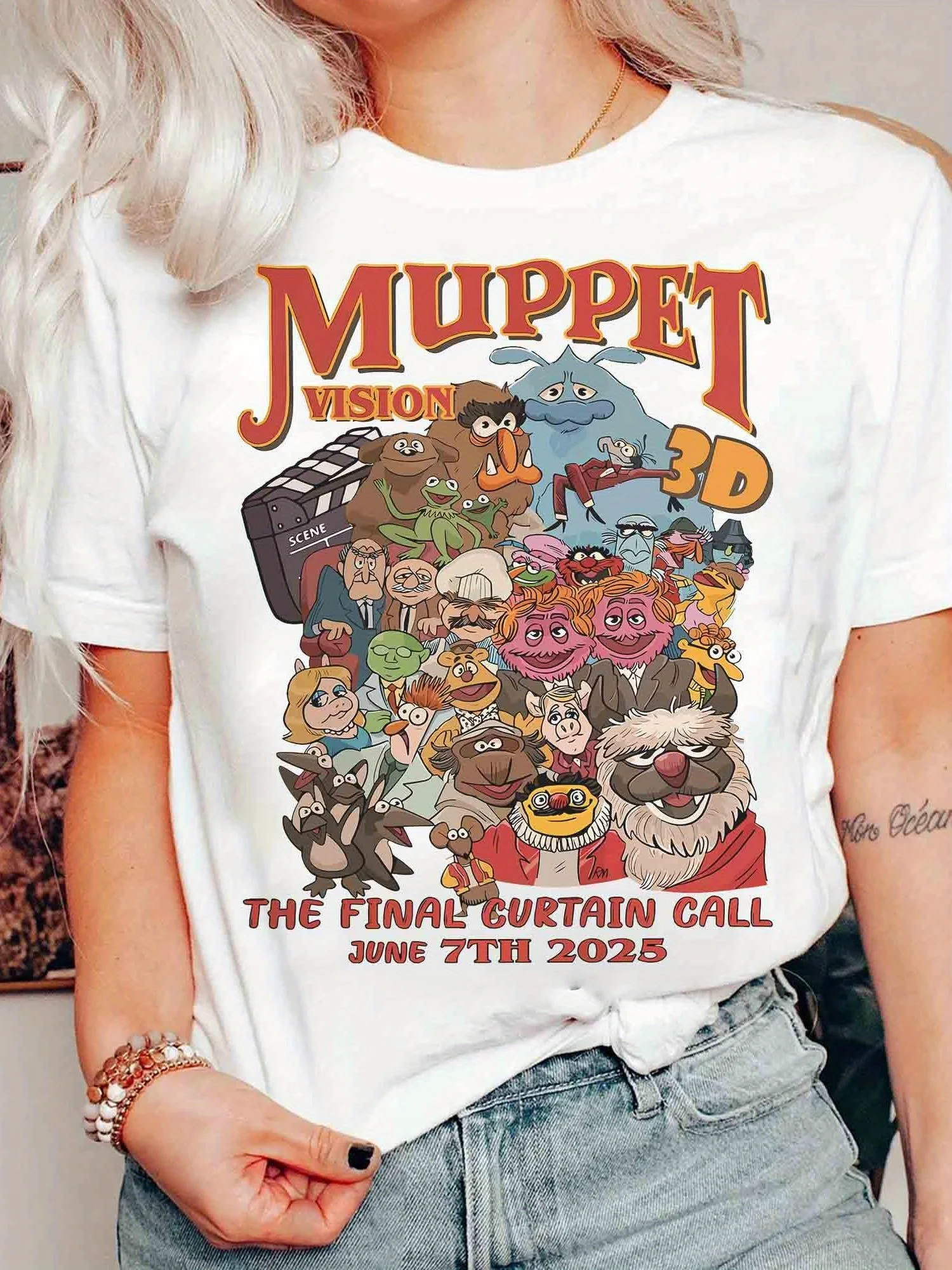 1991-2025 Disney Women's Puppet Show Closing Commemorative T-shirt Men's and Women's Short Sleeves Fashion
1991-2025 Disney Women's Puppet Show Closing Commemorative T-shirt Men's and Women's Short Sleeves Fashion